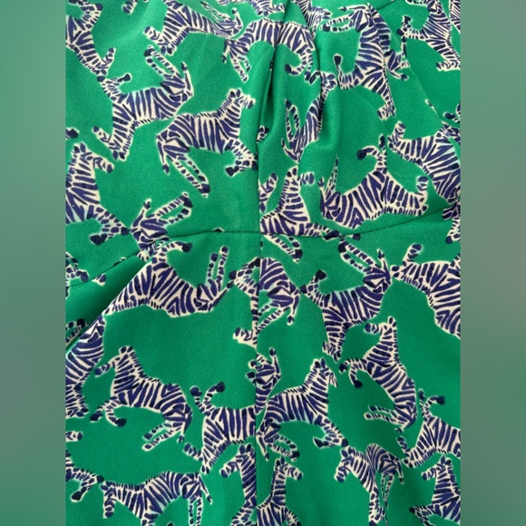 Lilly Pulitzer Winona Dress SZ S Everglades Green Heebee Zeebees - Picture 14 of 15